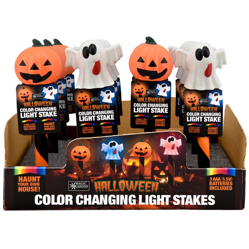 Magic Seasons Color Changing 12 in. Light Stake Pathway Decor (Pack of 12)