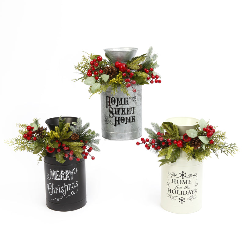 Gerson Assorted Bucket 12.2 in. (Pack of 3)
