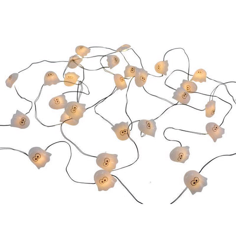 Celebrations Halloween Warm White 15 ct .2 in. LED Prelit Ghost/Witch String Lights (Pack of 12)