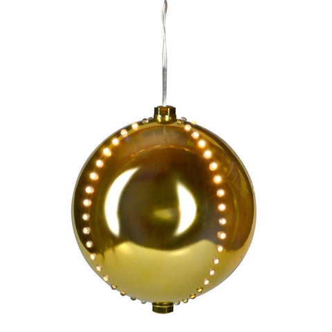 Celebrations Platinum LED Clear/Warm White Lighted Ornament 6 in. Hanging Decor