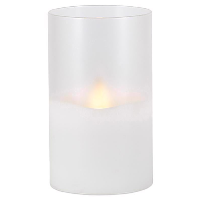 Gerson Everlasting Glow White No Scent Flameless Hand Poured Candle (Pack of 6)