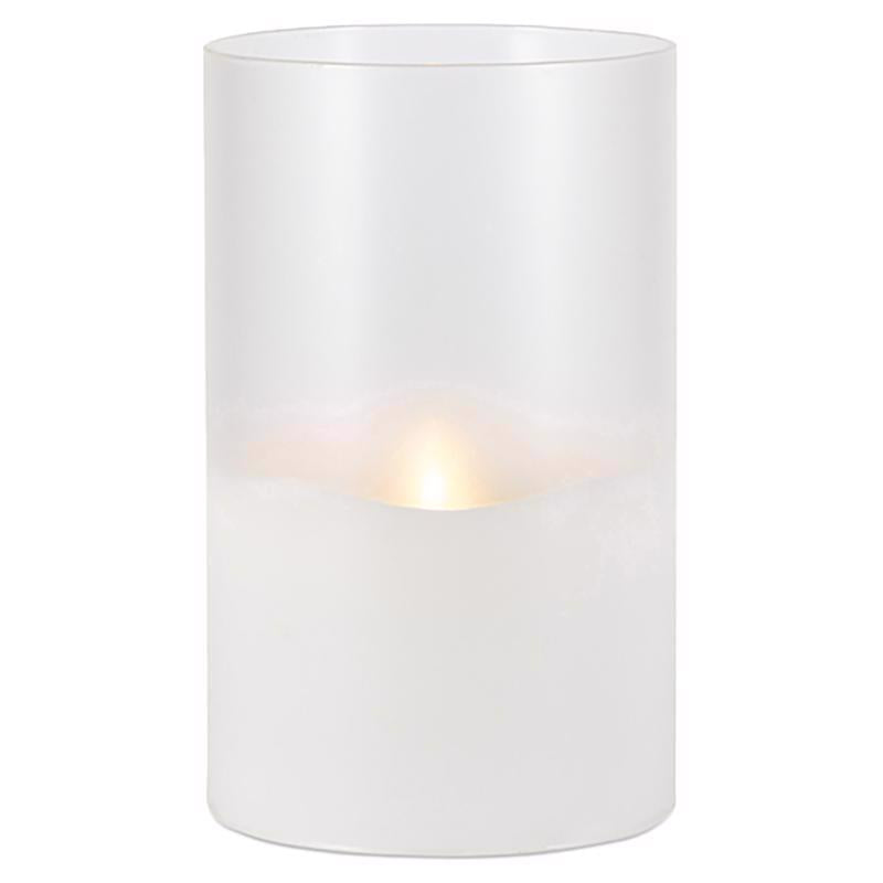 Gerson Everlasting Glow White No Scent Flameless Hand Poured Candle (Pack of 6)