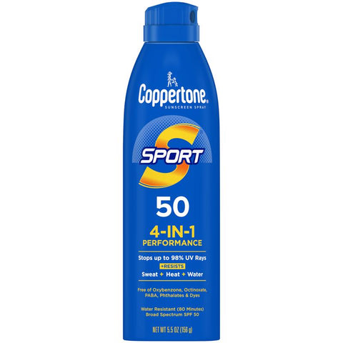 Spray protector solar Coppertone Sport de 5,5 oz, 1 unidad