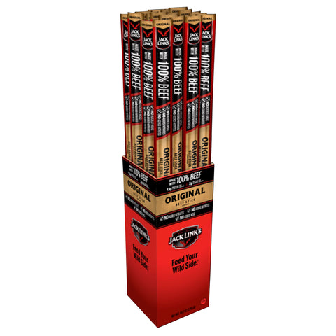 Jack Link's Original Beef Stick 1.84 oz Pegged (Pack of 24)