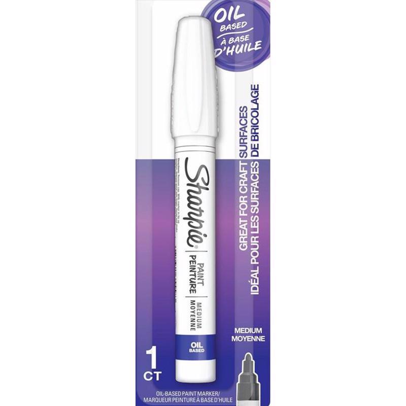 Sharpie Oil Based White Medium Tip Paint Marker 1 pk (Pack of 3)