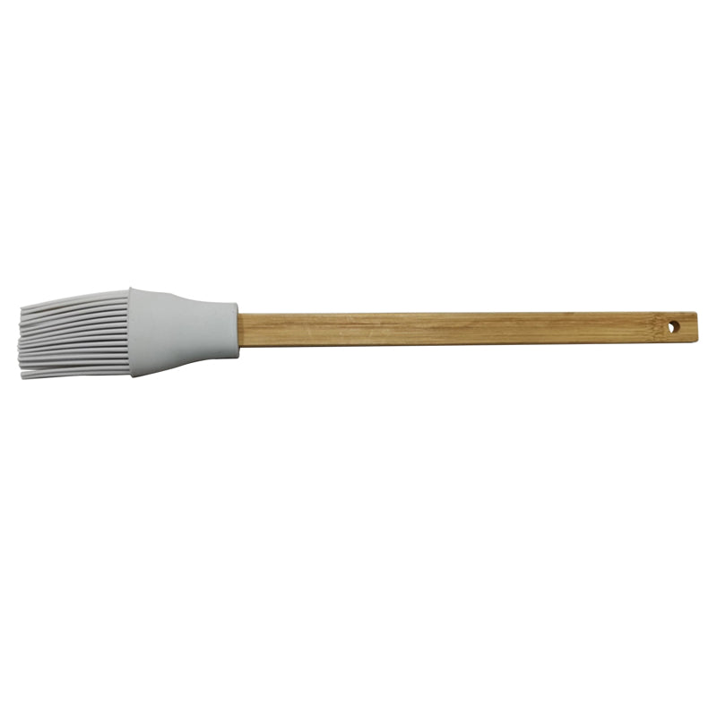 Home Plus Gray Bamboo/Silicone Basting Brush (Pack of 24)