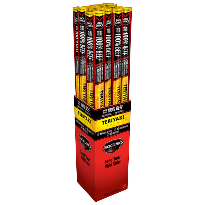 Jack Link's Teriyaki Beef Stick 1.84 oz Pegged (Pack of 24)