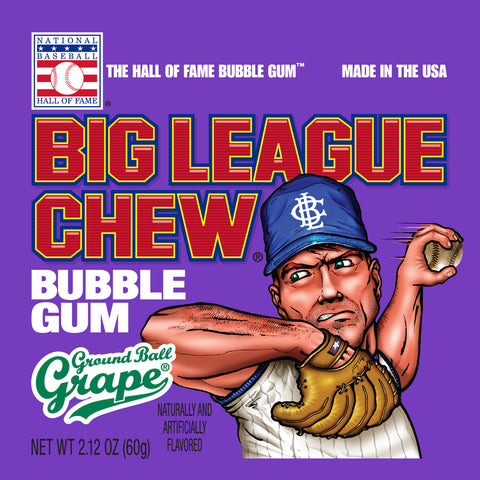 Big League Chew Grape Candy 2.12 oz (Pack of 12)