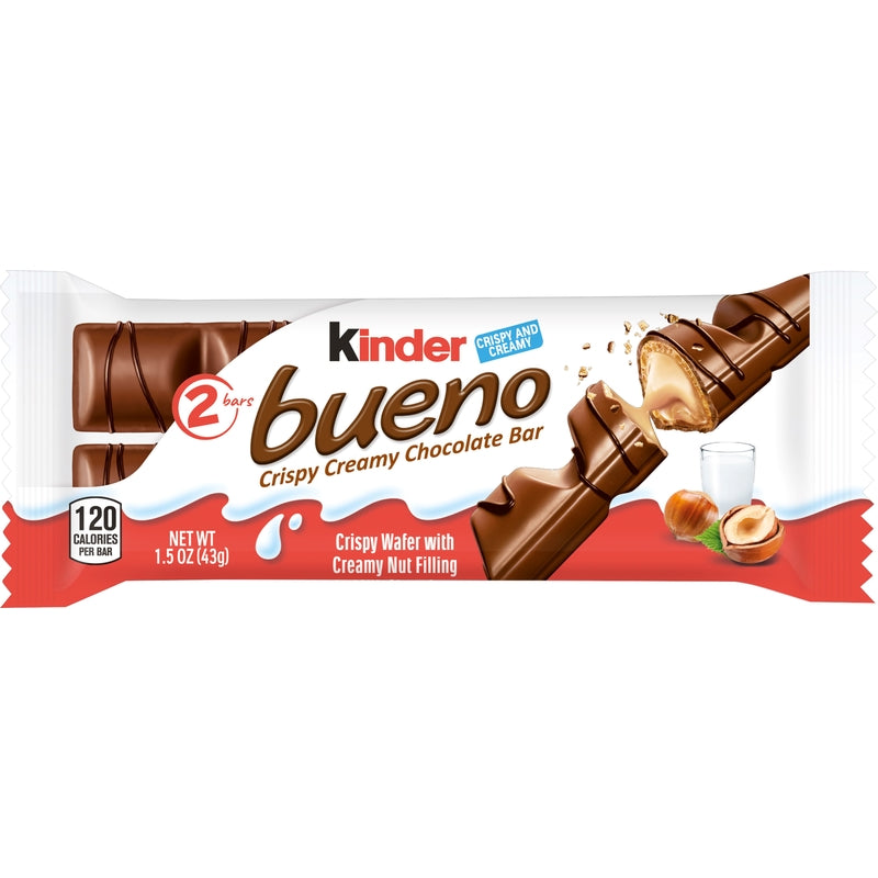 Ferrero Kinder bueno Chocolate Bar 1.5 oz (Pack of 20)