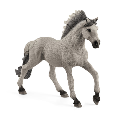 Juguete Schleich Farm World de semental Mustang Sorraia negro/gris, 1 pieza