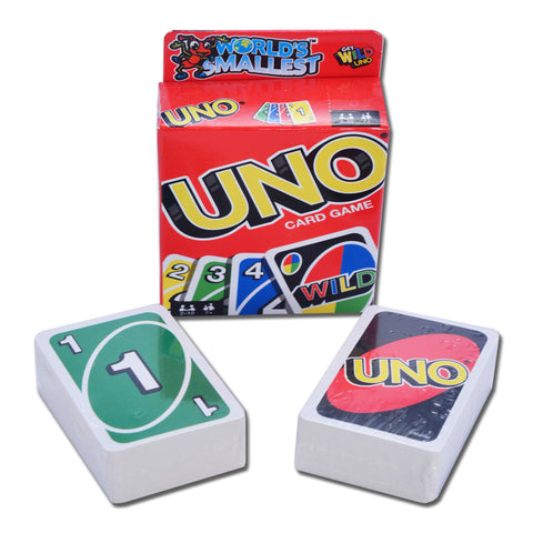 El juego de cartas UNO más pequeño del mundo, multicolor, 110 piezas