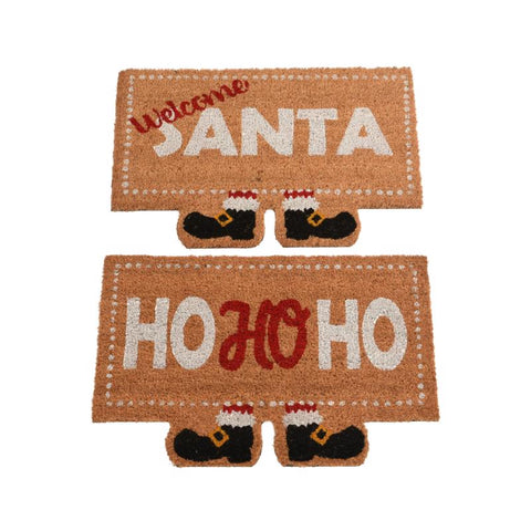 Decoris Multicolored Ho Ho Ho/Welcome Santa Door Stopper 0.6 in. (Pack of 8)