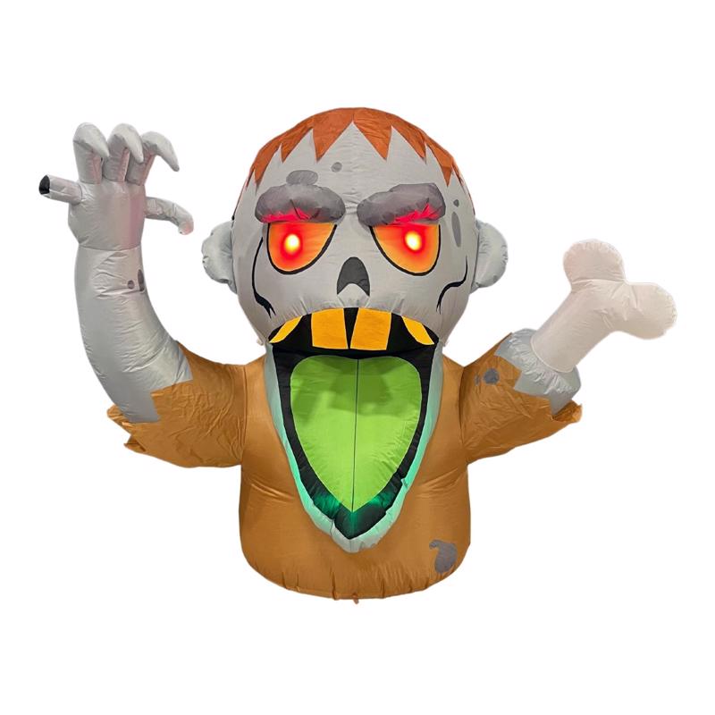 Celebrations 5 ft. Prelit Big Mouth Zombie Inflatable