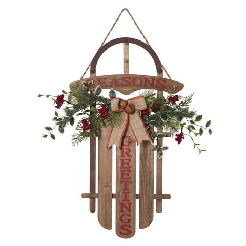 Gerson Multicolored Season's Greetings Hanging Decor 27 in. (Pack of 2)