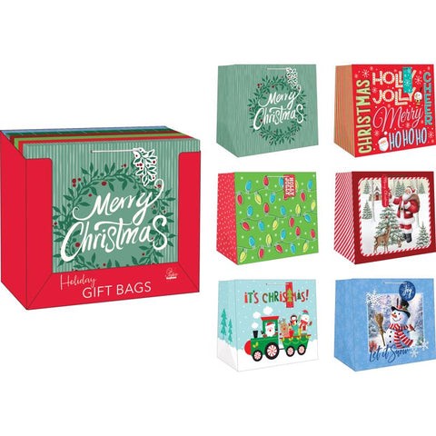 Paper Images X-Jumbo Assorted Christmas Gift Bag (Pack of 24)