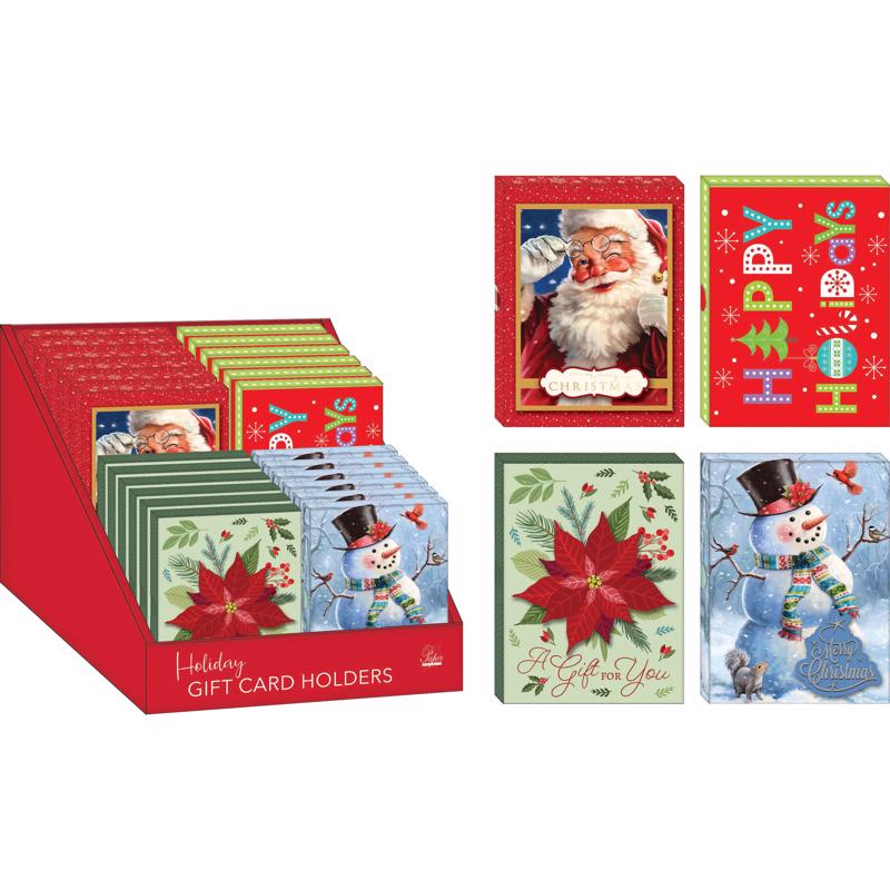 Paper Images Assorted Christmas Gift Card Holder (Pack of 24)