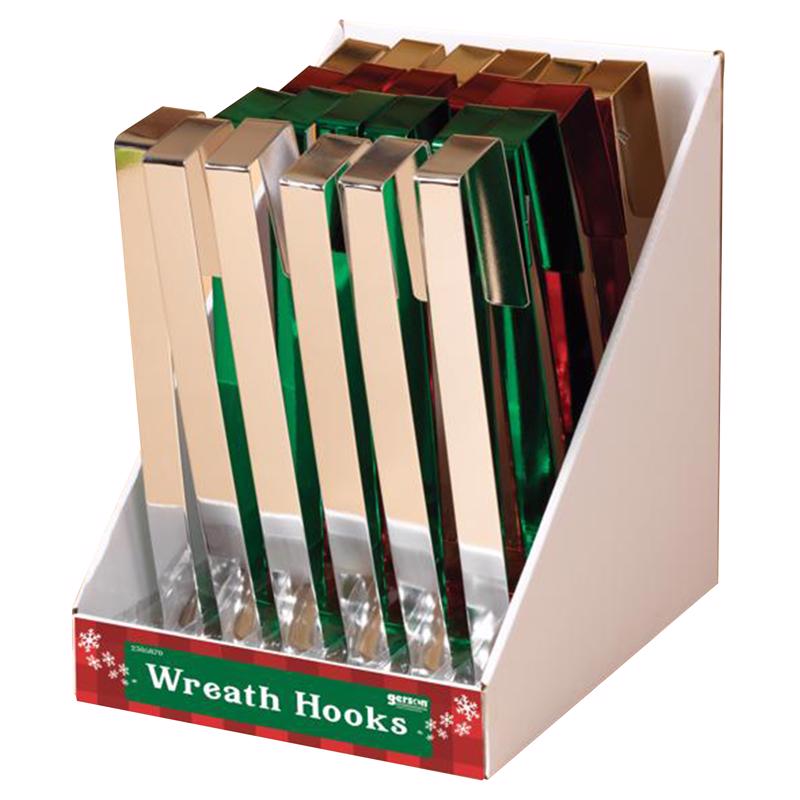 Gerson 12 in. Wreath Hook 1 pk (Pack of 24)