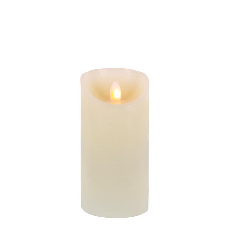 Gerson Everlasting Glow Bisque No Scent Flameless Pillar Candle (Pack of 6)
