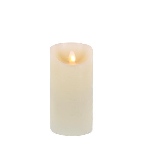 Gerson Everlasting Glow Bisque No Scent Flameless Pillar Candle (Pack of 6)
