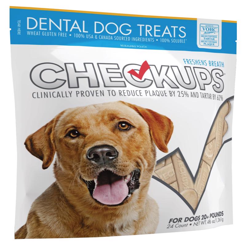 Alimento Checkups para perros, 48 oz, paquete de 24