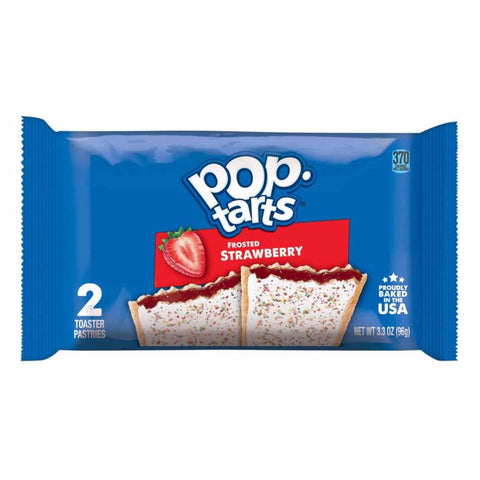 Pop-Tarts Strawberry Toaster Pastries 3.3 oz Bagged (Pack of 6)