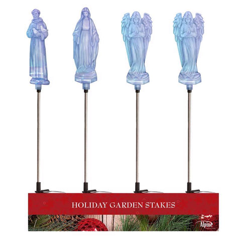 Alpine LED St. Francis/Mary/Angel 34 in. Pathway Decor (Pack of 20)