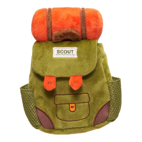 Bark For Dog Multicolored Plush Rucksack Dog Toy 1 pk (Pack of 3)