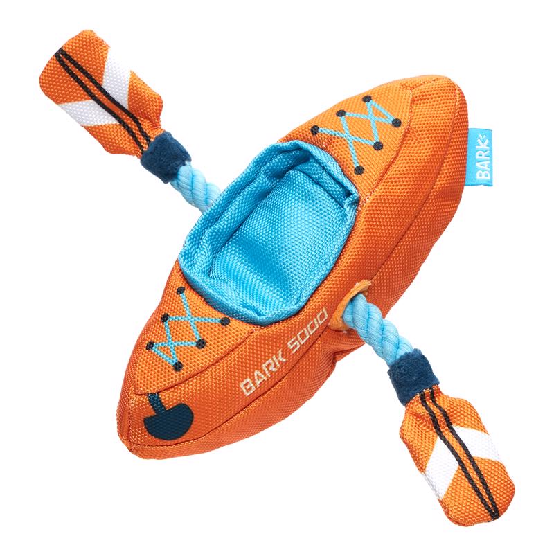 Bark For Dog Multicolored Plush Off-Track Kayak Dog Toy 1 pk (Pack of 3)