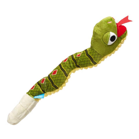 Bark For Dog Multicolored Plush Snake Dog Toy 1 pk (Pack of 3)