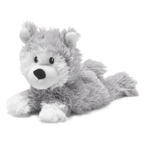 Warmies Junior Husky Stuffed Animals Gray 1 pc