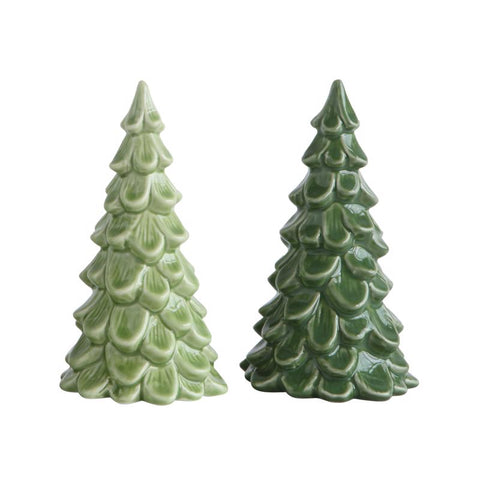 Creative Co-Op Assorted Tree Figurine 5.5 in. (Pack of 4)