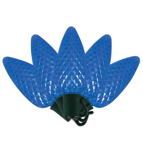 Celebrations Platinum LED C9 Blue 25 ct String Christmas Lights 25 ft.