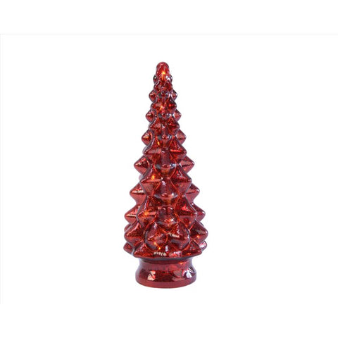 Lumineo LED Red Lighting Christmas Tree 13 in. (Pack of 6)