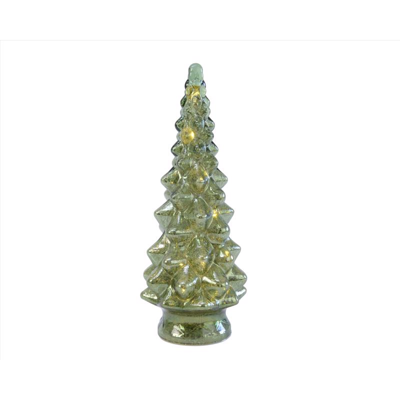 Lumineo LED Green Lighting Christmas Tree 13 in. (Pack of 6)
