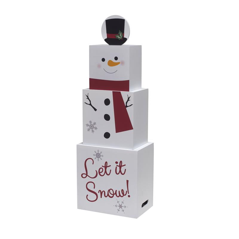 Dyno Holiday Versatile Stacking Boxes 32 in. Porch Sign (Pack of 4)