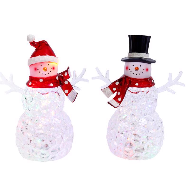 Gerson LED Assorted Acrylic Lighted Figurine 12 in. (Pack of 4)