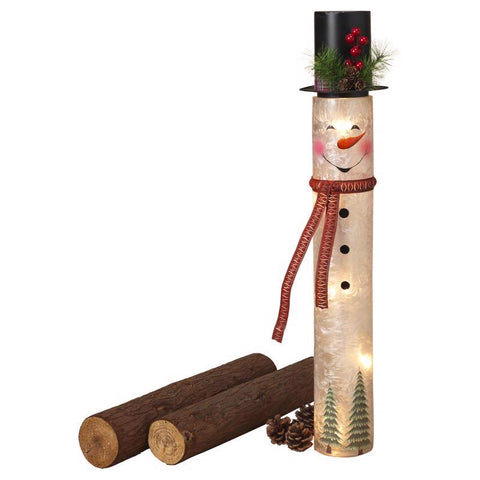 Gerson LED Multicolored Electric Lighted Frosted Figurine 28.5 in. (Pack of 4)