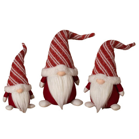 Gerson Red/White Holiday Gnome Figurine 20 in. (Pack of 4)