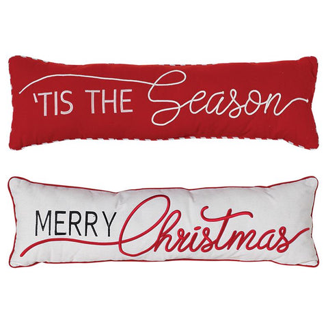 Gerson Assorted Holiday Messages Pillow 3 in. (Pack of 8)