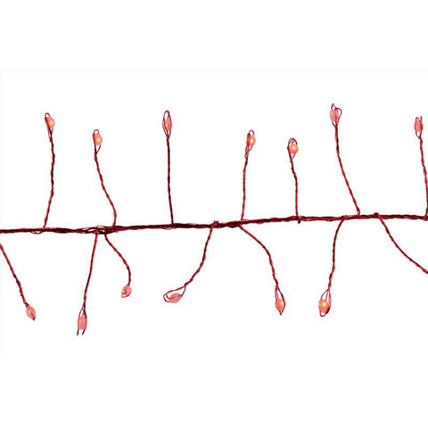 Celebrations Platinum LED Big Seed Cluster Red 250 ct String Christmas Lights 10 ft.