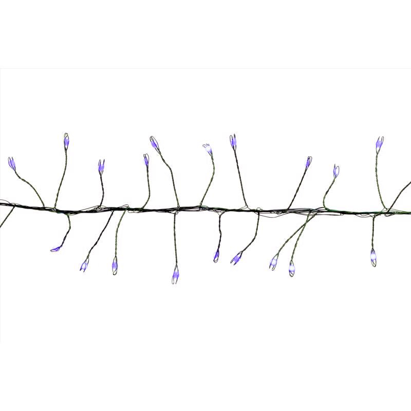 Celebrations LED Big Seed Cluster Blue 250 ct String Christmas Lights 10 ft.
