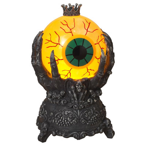 Gerson Multicolored 9 in. Prelit Smokey Eye Water Globe Halloween Decor (Pack of 4)