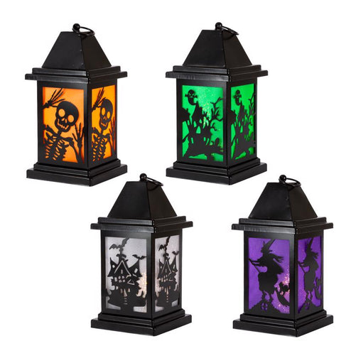 Gerson 12.2 in. Lantern Halloween Decor (Pack of 8)