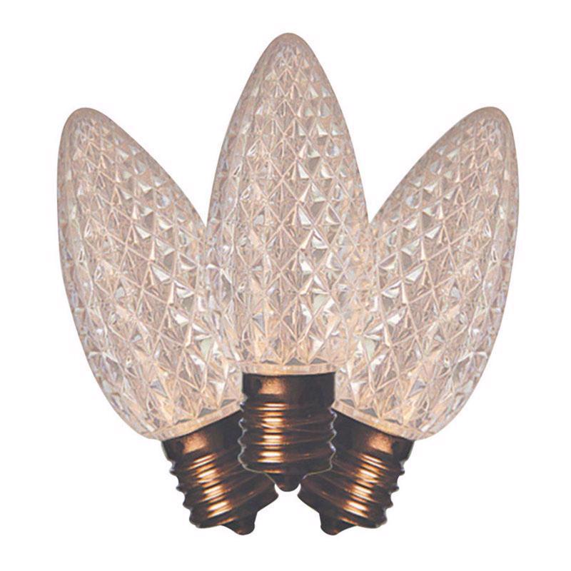 Bombillas de repuesto LED C9 Holiday Bright Lights blanco cálido, 25 unidades, para luces navideñas