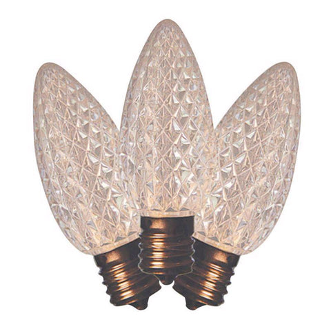 Bombillas de repuesto LED C9 Holiday Bright Lights blanco cálido, 25 unidades, para luces navideñas