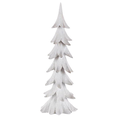 Gerson White Holiday Christmas Tree Table Decor 23.82 in. (Pack of 4)