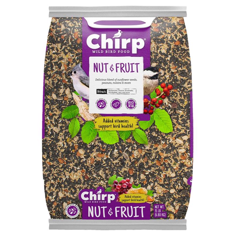 Chirp Nut and Fruit Wild Bird Food 15 lb