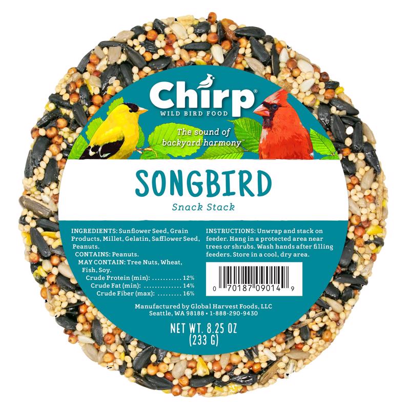 Chirp Snack Stack Songbird Wild Bird Food 8.25 oz