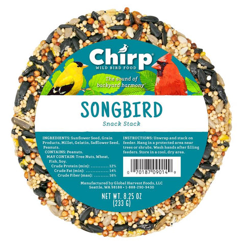 Chirp Snack Stack Songbird Wild Bird Food 8.25 oz