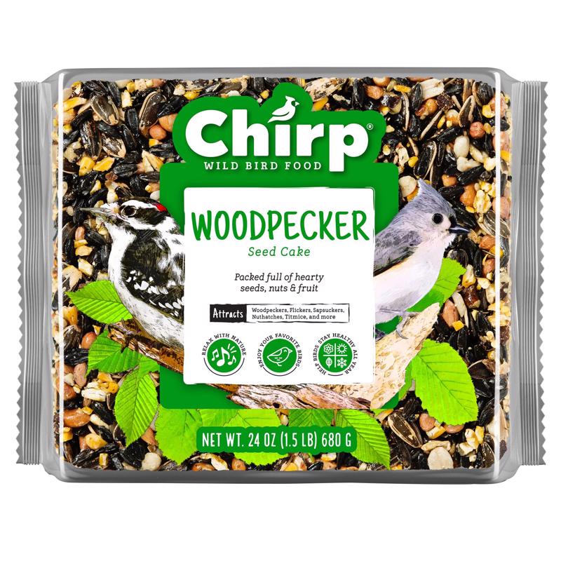Chirp Woodpecker Seed Cake 24 oz